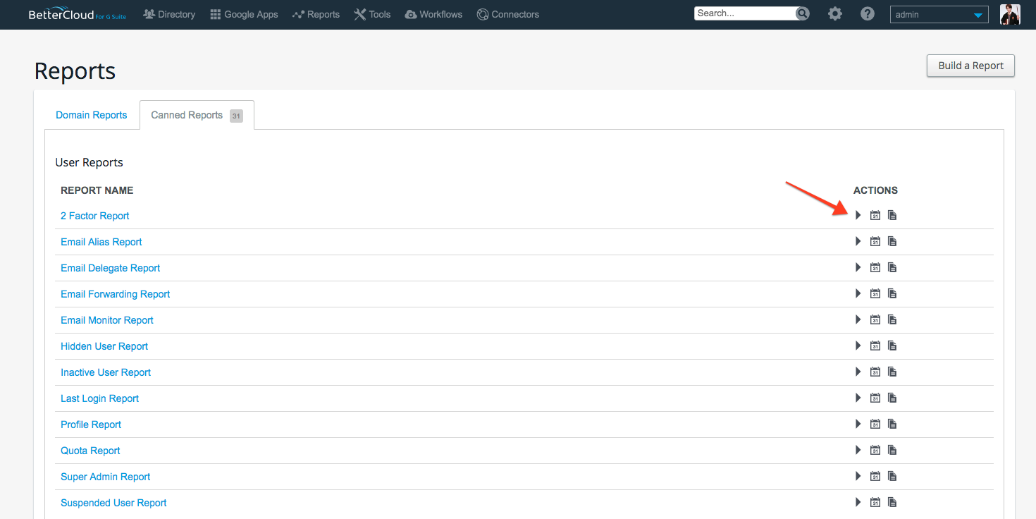 Reports/Canned Reports