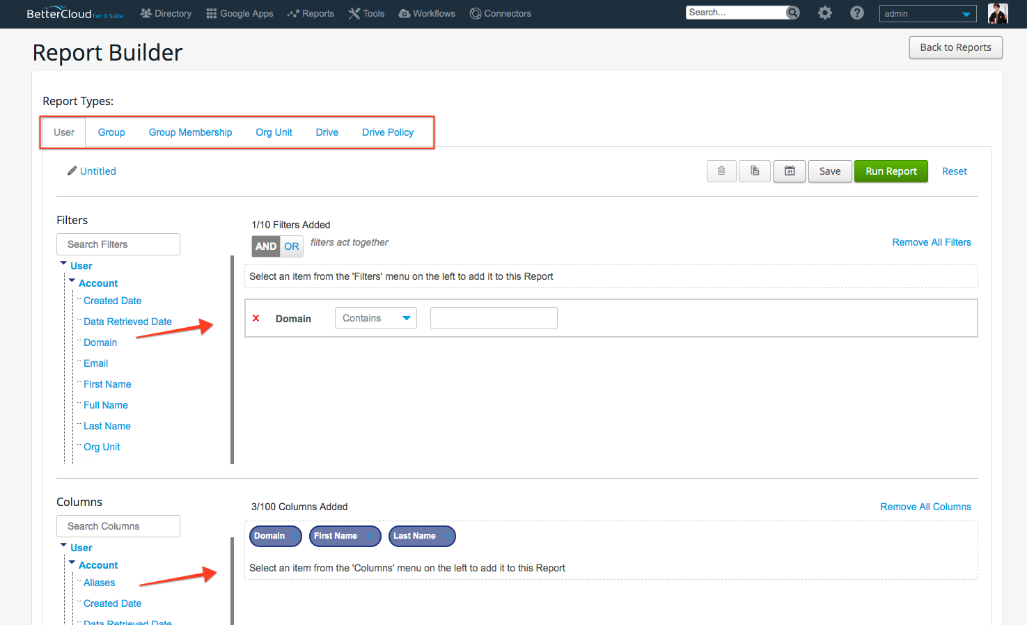 Reports/Canned Reports