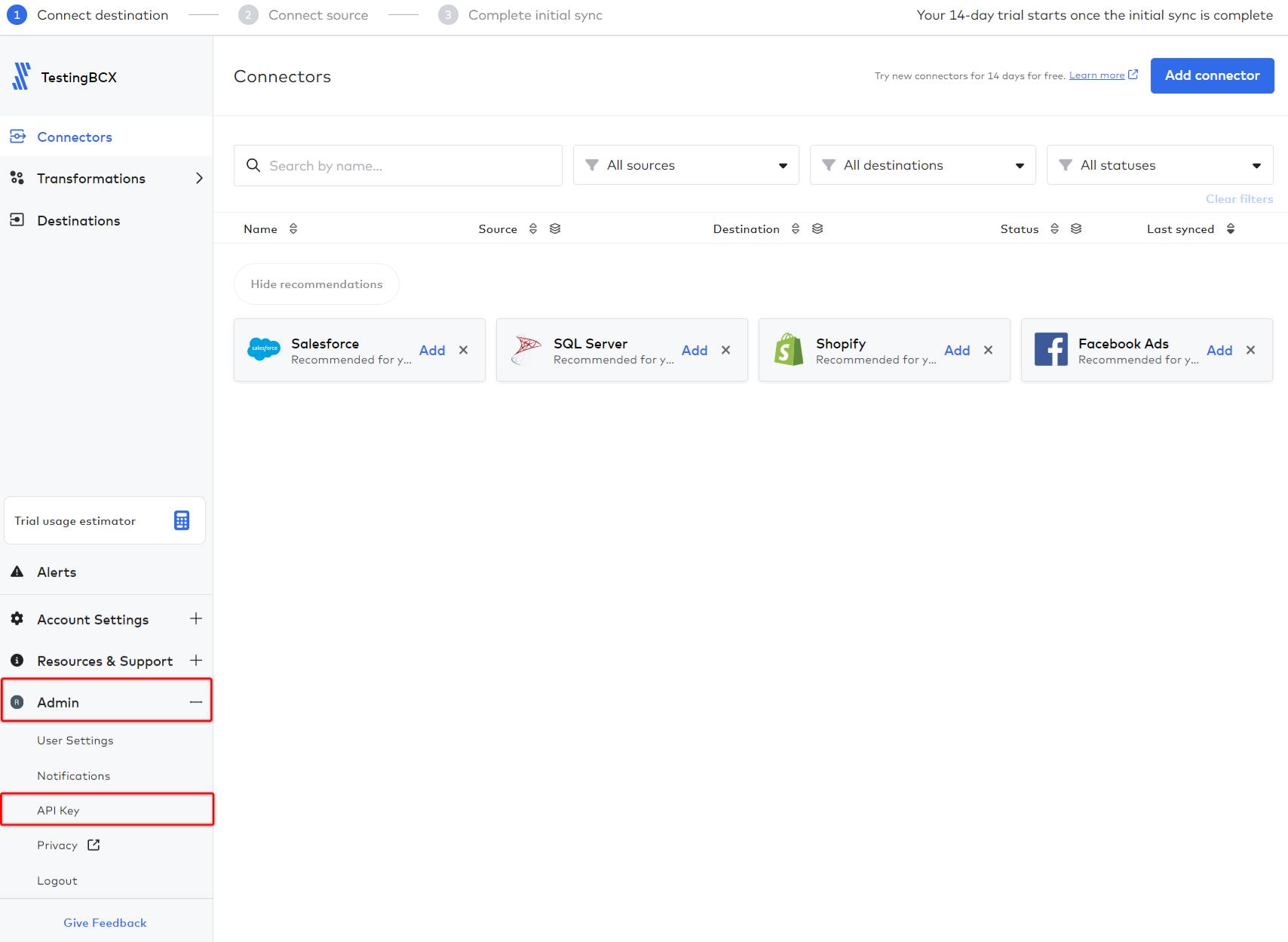 Integrating Fivetran with BetterCloud